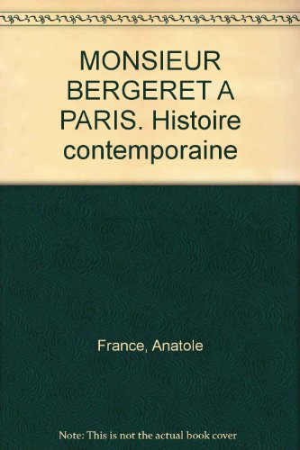 Stock image for Monsieur bergeret a paris for sale by medimops