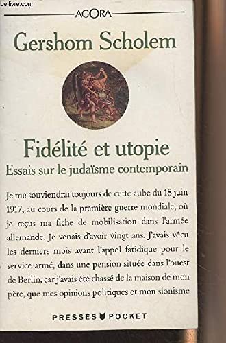 9782266049351: Fidlit et utopie. Essai sur le judasme contemporain