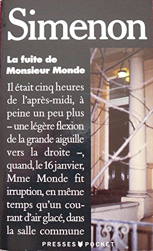 Beispielbild für La Fuite de Monsieur Monde zum Verkauf von medimops