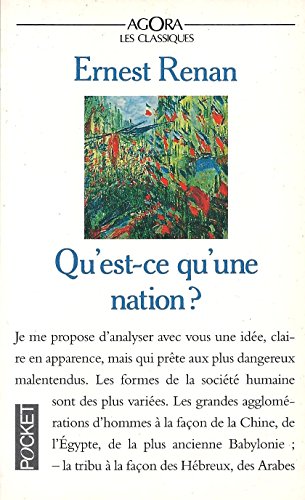 9782266050630: Qu'est-ce qu'une nation ?: Et autres essais politiques (Agora les classiques)