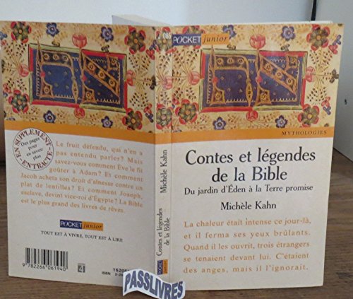 Imagen de archivo de Contes et l gendes de la Bible: du jardin d'Eden  la Terre promise a la venta por Half Price Books Inc.