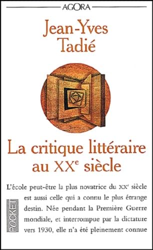 Stock image for La critique littraire au XXme sicle for sale by medimops