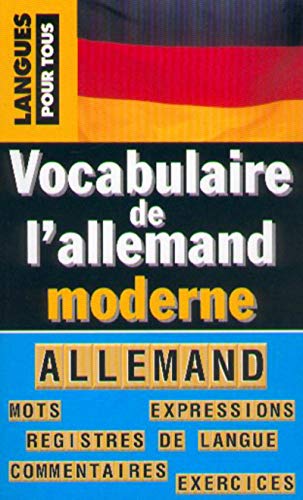 Beispielbild fr Vocabulaire de l'allemand moderne zum Verkauf von medimops