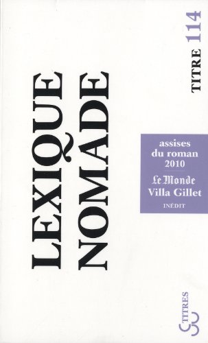 9782267020977: Lexique nomade 2010