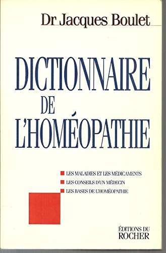 Beispielbild fr Dictionnaire de l'homopathie zum Verkauf von LIBRAIRIE GIL-ARTGIL SARL