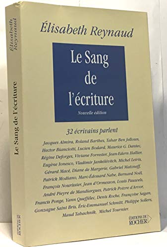 Stock image for Le sang de l' criture (Litt rature) (French Edition) for sale by WorldofBooks