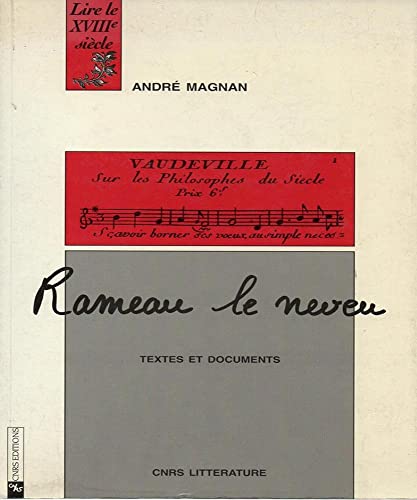 Beispielbild fr Lire le Dix-Huitime Sicle: Rameau Le Neveu: Textes et Documents zum Verkauf von Anybook.com