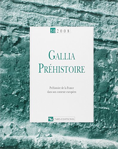 Stock image for Gallia prhistoire 50 for sale by Ammareal