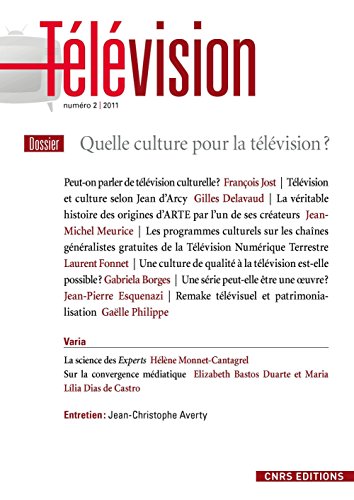 Stock image for T l vision, N° 2, 2011 : Quelle culture pour la t l vision ? for sale by Le Monde de Kamlia
