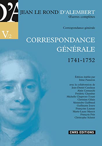 9782271087492: Correspondance gnrale: Volume 2, 1741-1752