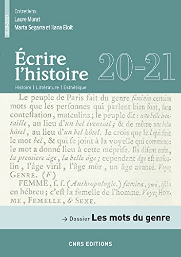 Stock image for Ecrire l'histoire 20-21 - Dossier : Les mots du genre for sale by Librairie Th  la page