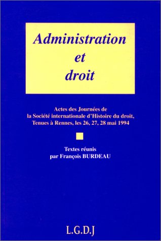 Stock image for Administration et droit for sale by Ammareal