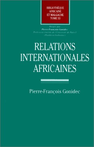 Stock image for Relations internationales africaines for sale by Ammareal