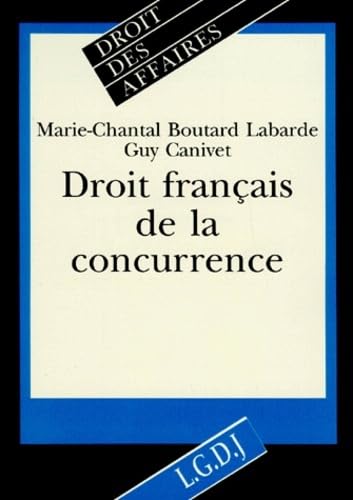 Stock image for Droit franais de la concurrence for sale by Revaluation Books