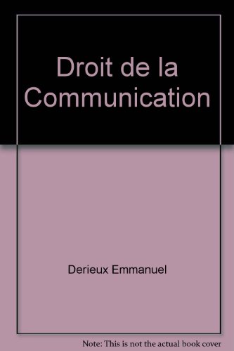 Stock image for Droit de la communication for sale by Ammareal