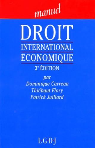 Beispielbild fr Droit international conomique. 3me dition. zum Verkauf von Kloof Booksellers & Scientia Verlag