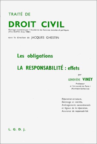 Stock image for Trait de droit civil. Les obligations. La responsabilit, tome 5 for sale by La bataille des livres