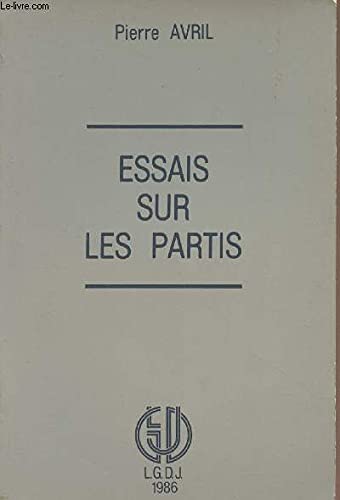 Stock image for ESSAIS SUR LES PARTIS, for sale by Bibliofolie