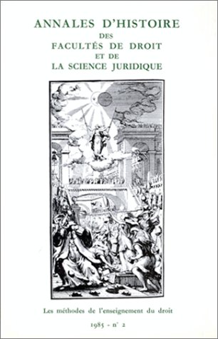 Imagen de archivo de Annales d'Histoire des facult s de droit et de la sciences juridique: N°2/1985 a la venta por WorldofBooks