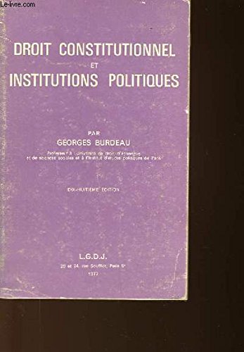 9782275013800: Droit constitutionnel et institutions politiques