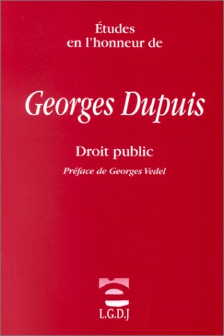9782275015439: tudes en l'honneur de georges dupuis