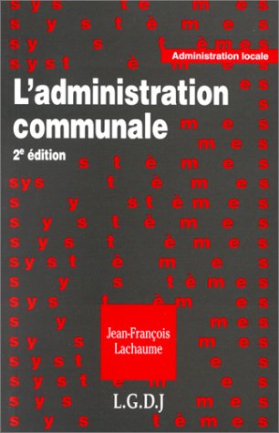 Stock image for L'administration communale for sale by medimops