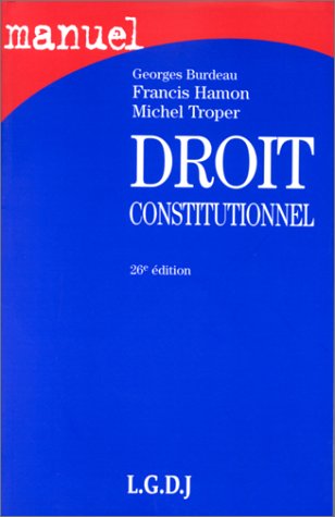 Stock image for Droit constitutionnel, 1999 for sale by Ammareal