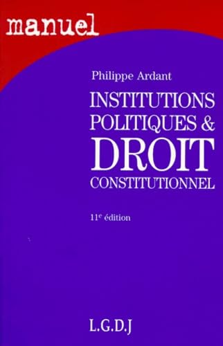 Stock-Bild f�r Institutions Politiques and Drot Constitutionnel