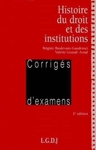 Stock image for Histoire du droit et des institutions for sale by medimops