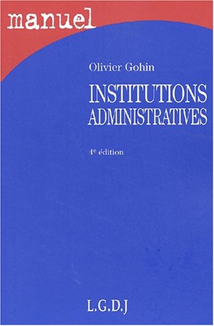 9782275020693: Institutions administratives