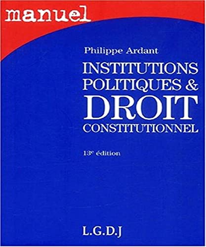 Stock image for Institutions politiques et droit constitutionnel for sale by medimops