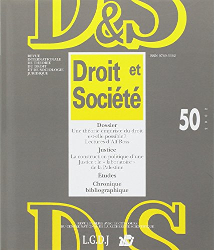 Stock image for Droit et Socit, N 50/2002 : UNE THEORIE EMPIRISTE DU DROIT EST-ELLE POSSIBLE ? for sale by Revaluation Books