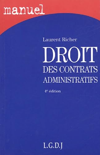 Stock image for Droit des contrats administratifs for sale by Ammareal