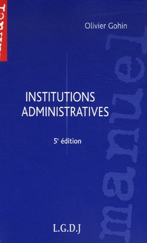 9782275022895: Institutions administratives