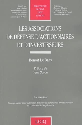 Stock image for Les associations de dfense d'actionnaires et d'investisseurs for sale by Chapitre.com : livres et presse ancienne