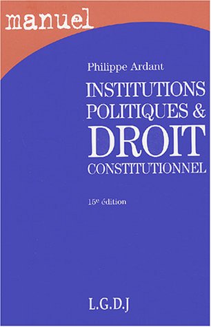Stock image for Institutions politiques et droit constitutionnel for sale by medimops