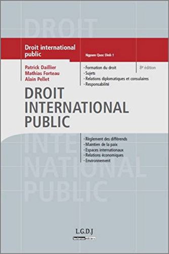 9782275023908: DROIT INTERNATIONAL PUBLIC - 8ME DITION