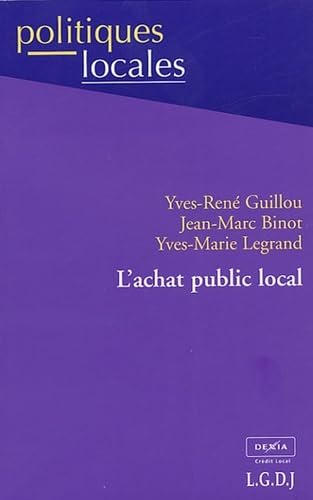 Stock image for L'achat public local for sale by Revaluation Books
