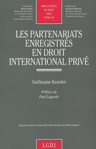 Stock image for les partenariats enregistrs en droit international priv (431) for sale by Gallix