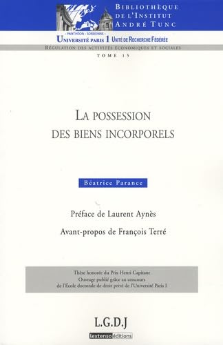 9782275028026: La possession des biens incorporels