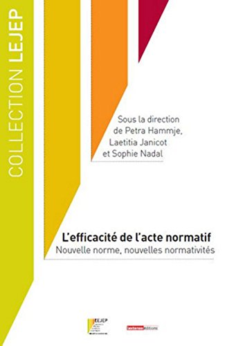 Stock image for L'EFFICACIT DE L'ACTE NORMATIF for sale by Gallix