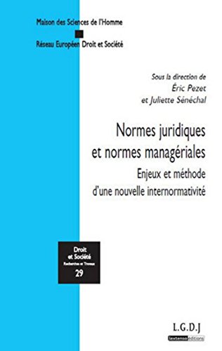 9782275028927: NORMES JURIDIQUES ET NORMES MANAGRIALES: ENJEUX ET MTHODE D'UNE NOUVELLE INTERNORMATIVIT