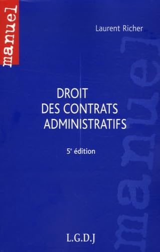 Stock image for Droit des contrats administratifs for sale by Ammareal