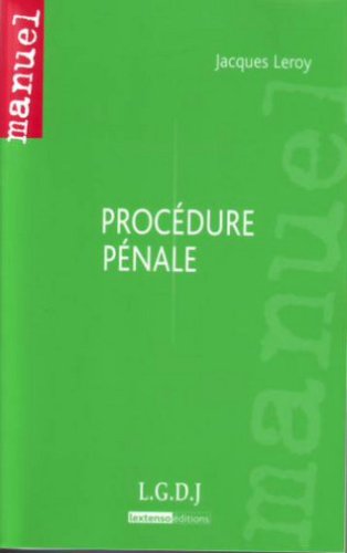 Stock image for Procdure pnale for sale by Ammareal