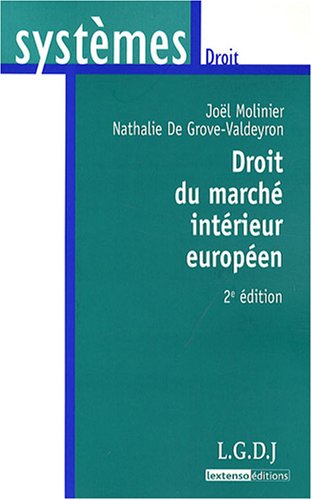 Beispielbild fr Droit du march intrieur europen zum Verkauf von Ammareal