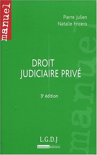 Stock image for Droit judiciaire priv for sale by Ammareal