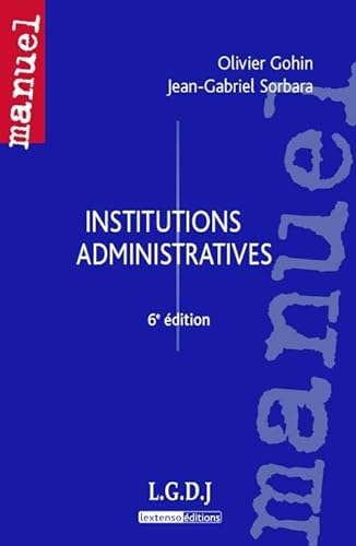 9782275033822: institutions administratives - 6me dition