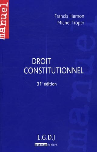 Stock image for Droit constitutionnel for sale by medimops