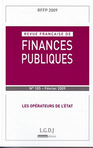 Stock image for RFFP n 105 - 2009. Revue franaise de finances publiques Collectif for sale by BIBLIO-NET