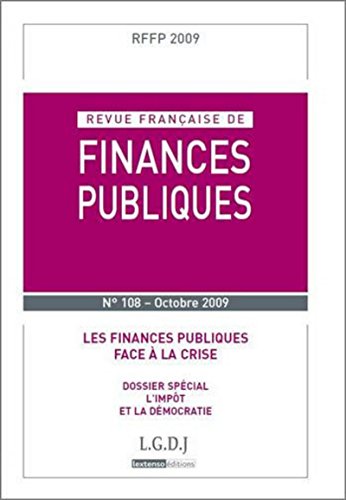 Stock image for RFFP n 108-2009. Revue franaise de finances publiques Collectif for sale by BIBLIO-NET